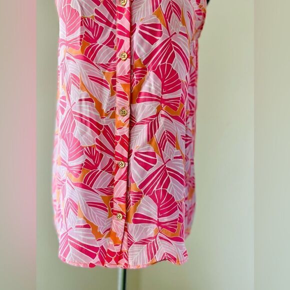 Lilly Pulitzer silk sleeveless blouse Size 4 - Picture 4 of 9